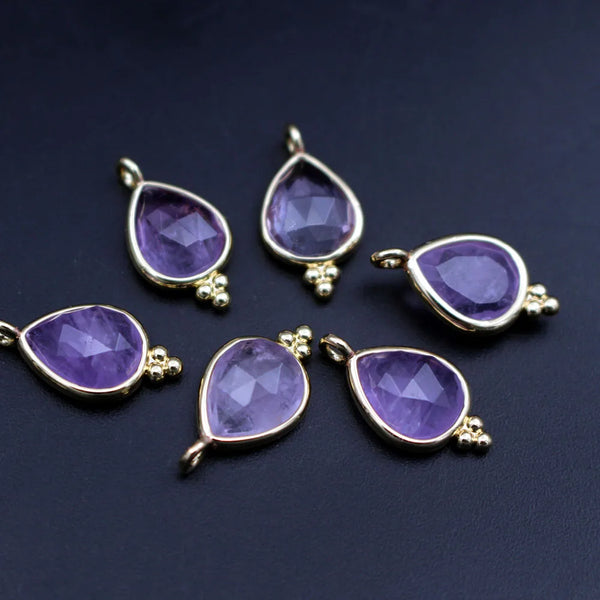 Mixed Crystal Teardrop Charms-ToShay.org