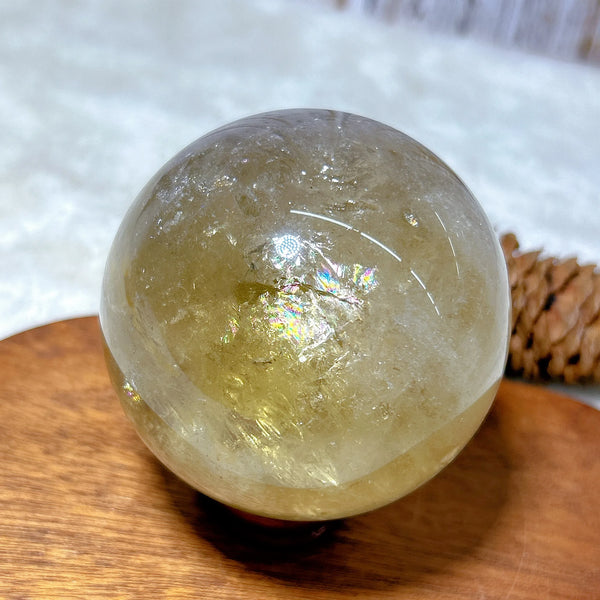 Smokey Citrine Rainbow Ball-ToShay.org