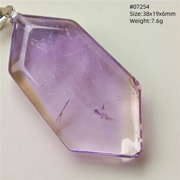 Purple Yellow Ametrine Pendant-ToShay.org