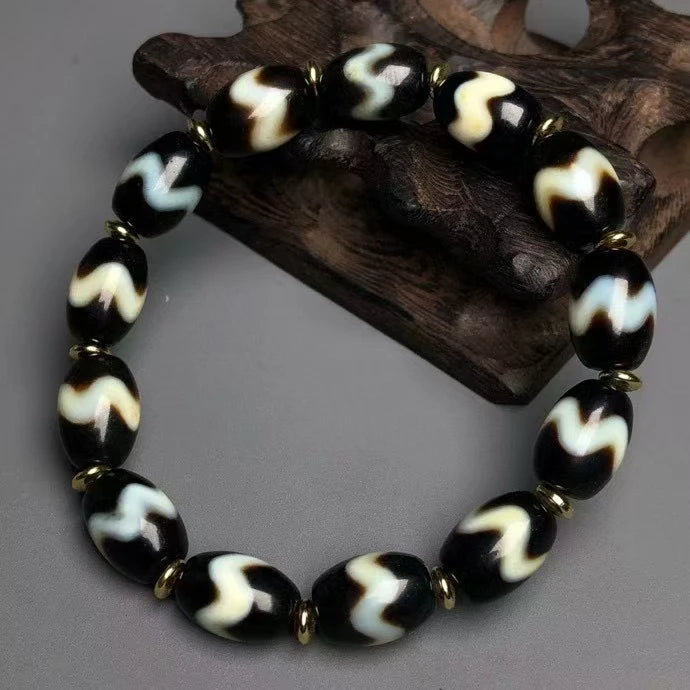 Tibetan Agate Dzi Bracelet-ToShay.org
