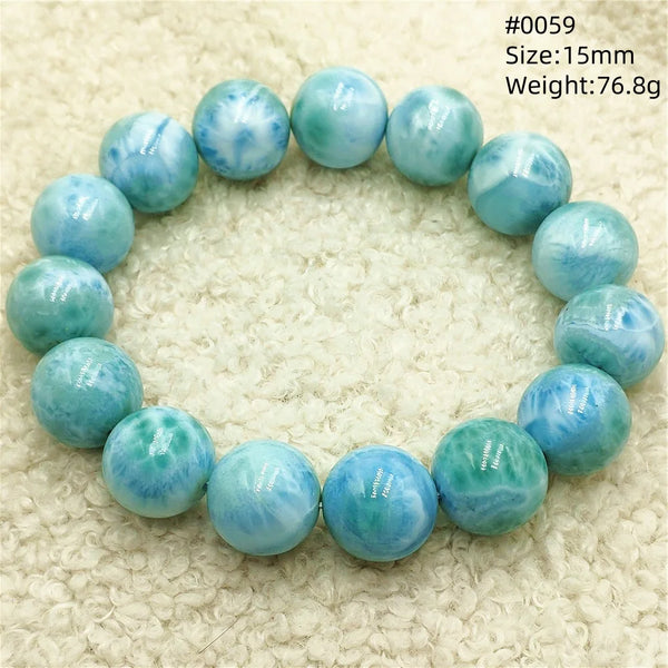 Blue Larimar Bead Bracelet-ToShay.org