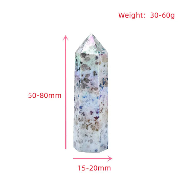 White Aura Kiwi Jasper Point-ToShay.org