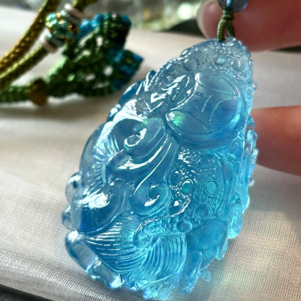 Blue Aquamarine Dragon-ToShay.org