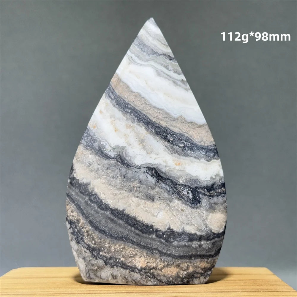 Grey Striped Agate Torch-ToShay.org