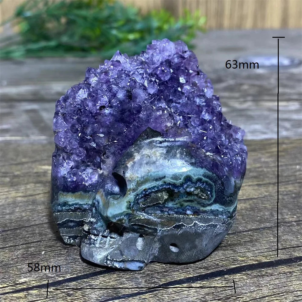 Purple Amethyst Skull Cluster-ToShay.org