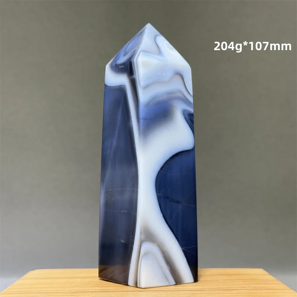 Blue Striped Agate Tower-ToShay.org