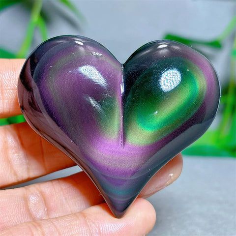 Rainbow Obsidian Heart-ToShay.org