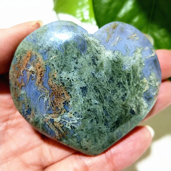 Green Moss Agate Heart-ToShay.org