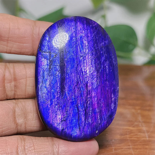 Violet Moonstone Palm Stone-ToShay.org