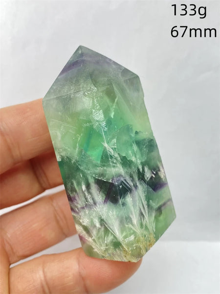 Rainbow Fluorite Crystal Point-ToShay.org