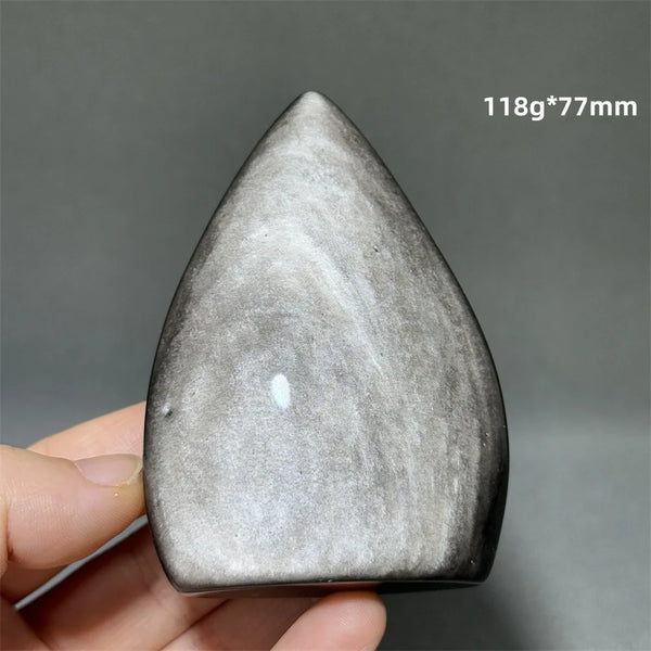 Silver Obsidian Torch-ToShay.org