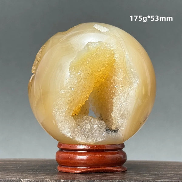 Yellow Quartz Agate Druzy-ToShay.org