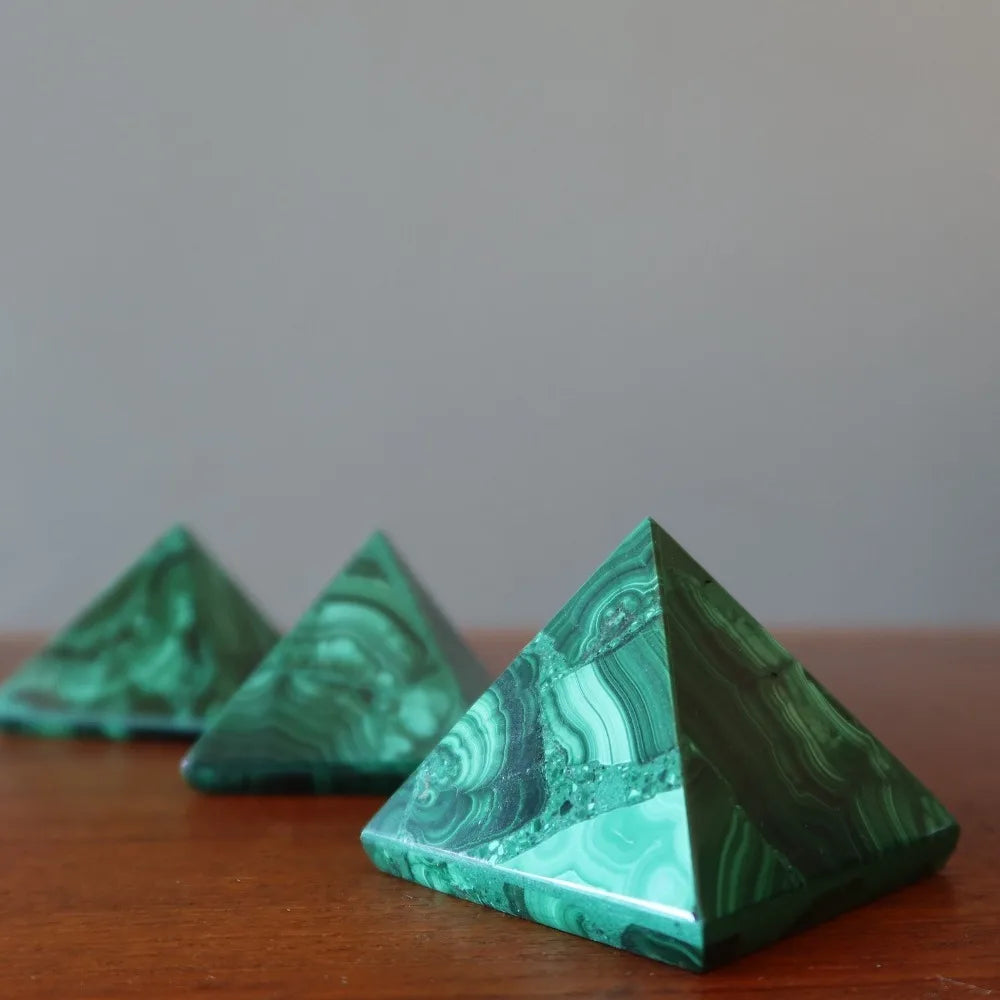 Green Malachite Pyramids-ToShay.org