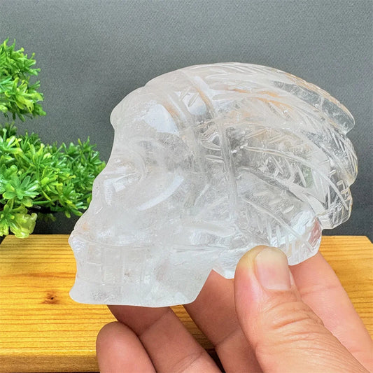 White Quartz Crystal Skull-ToShay.org