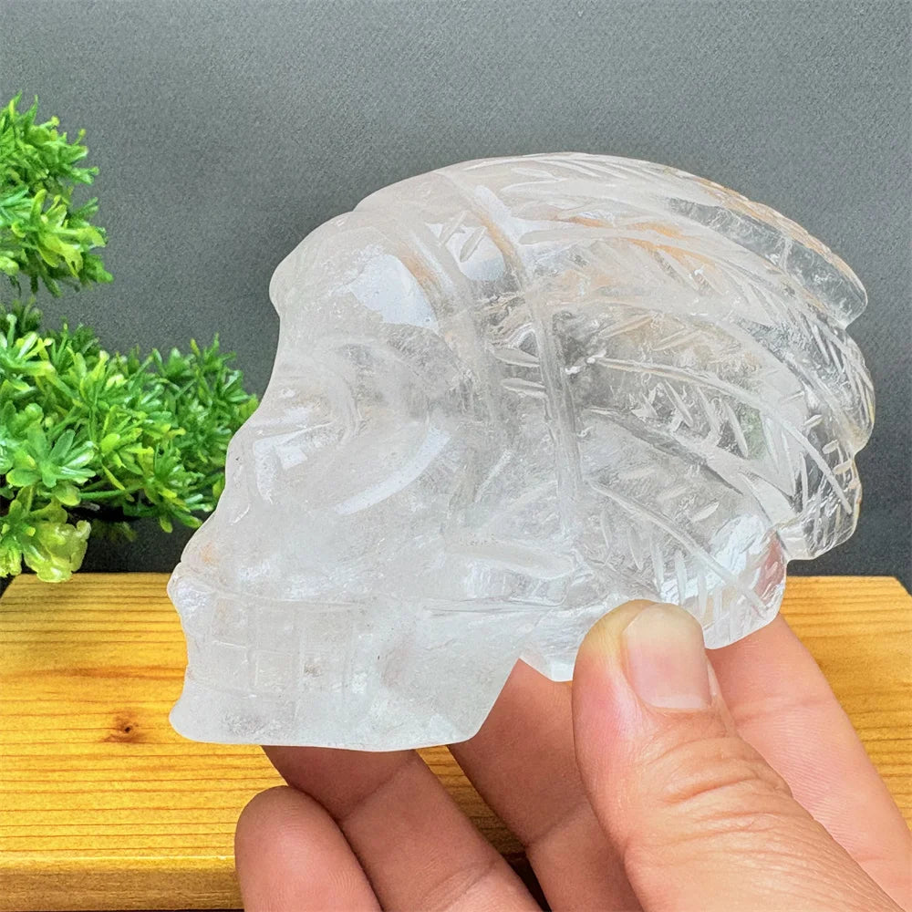 White Quartz Crystal Skull-ToShay.org