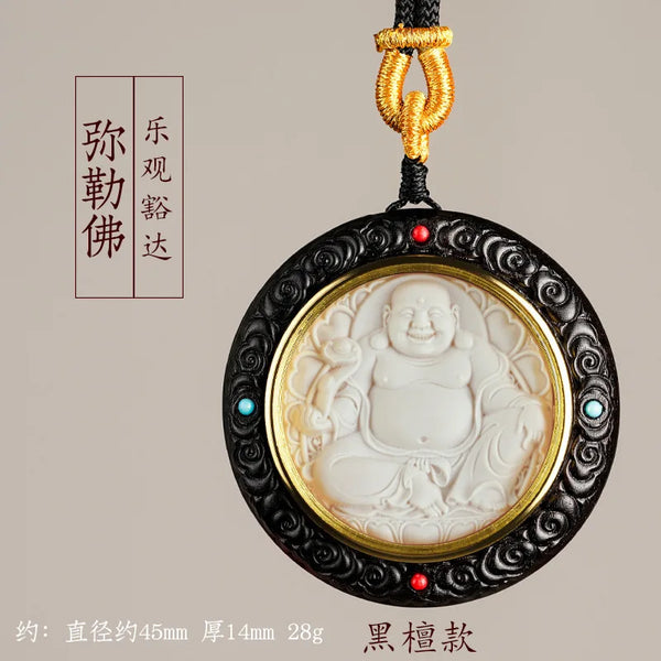 Sandalwood Buddha Pendant-ToShay.org