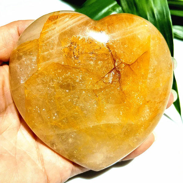 Yellow Blood Quartz Heart-ToShay.org