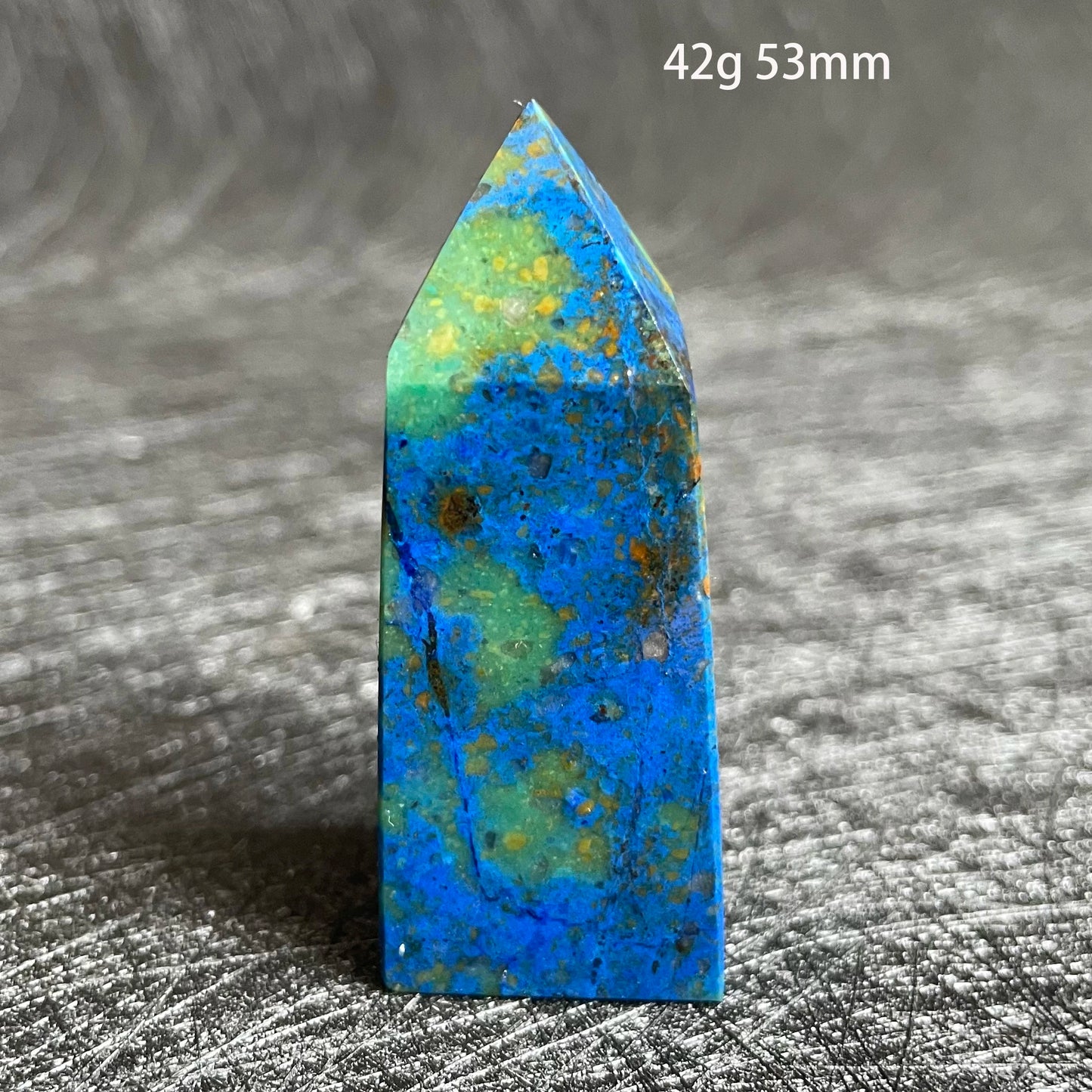 Blue Azurite Malachite Point-ToShay.org