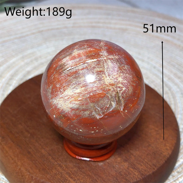 Brown Petrified Wood Ball-ToShay.org