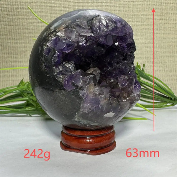 Purple Amethyst Cluster Ball-ToShay.org