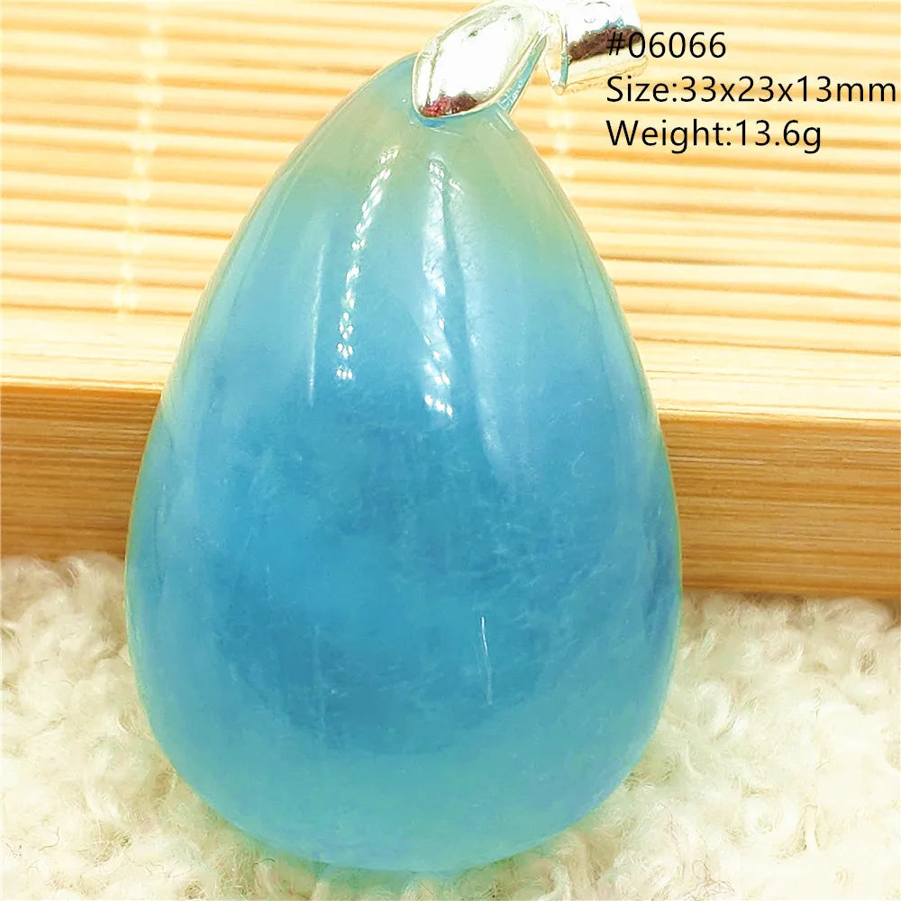 Blue Aquamarine Pendant-ToShay.org