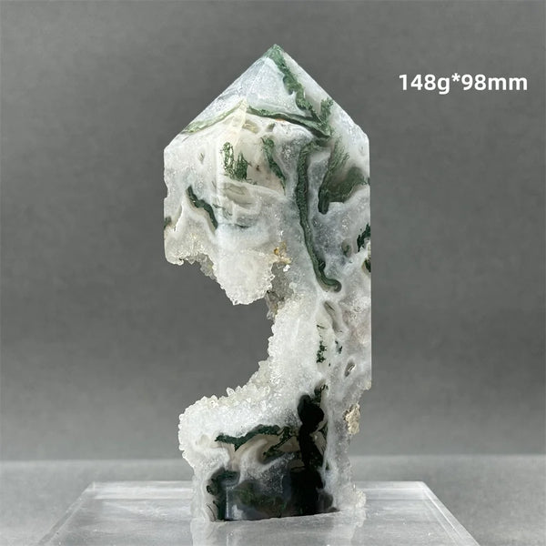 Green Aquatic Agate Tower-ToShay.org
