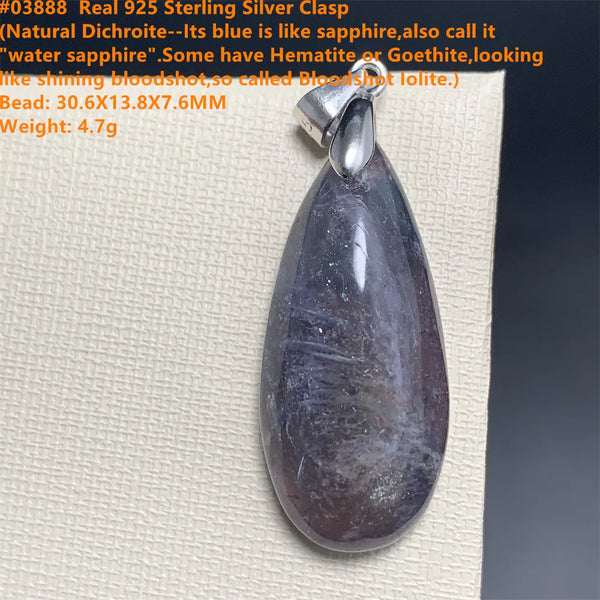 Red Blue Cordierite Pendants-ToShay.org