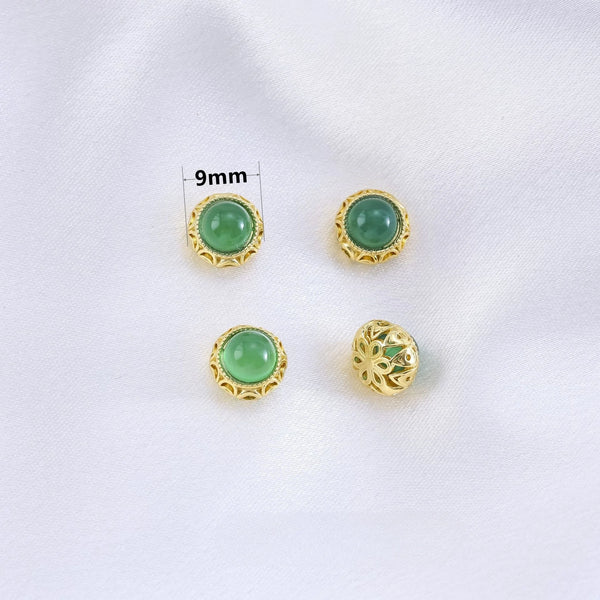 Gold Chrysoprase Bead-ToShay.org