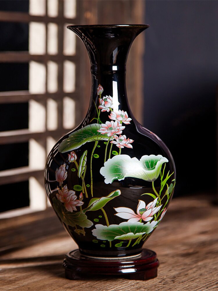 Jingdezhen Lotus Vase-ToShay.org