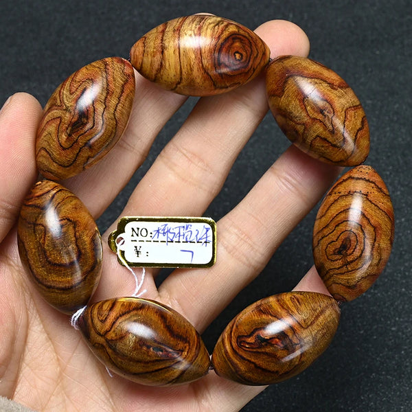 Wood Tiger Bead Bracelet-ToShay.org