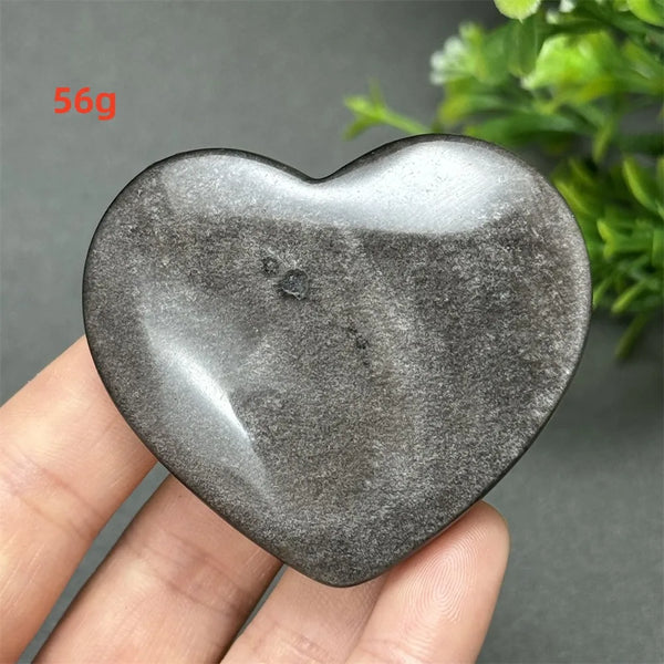 Silver Obsidian Quartz Heart-ToShay.org