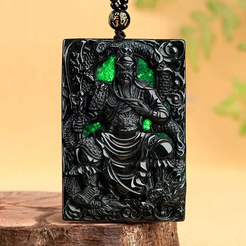 Black Ink Jade Guan Gong-ToShay.org