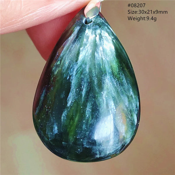Green Seraphinite Pendant-ToShay.org