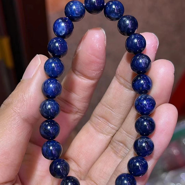 Blue Sugilite Bead Bracelet-ToShay.org
