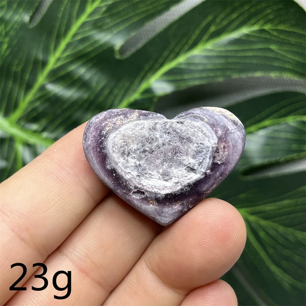 Purple Mica Crystal Heart-ToShay.org