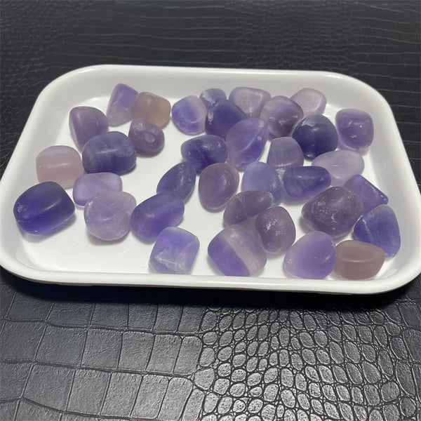 Purple Fluorite Palm Stone-ToShay.org
