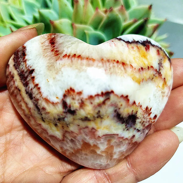 Red Striped Agate Heart-ToShay.org