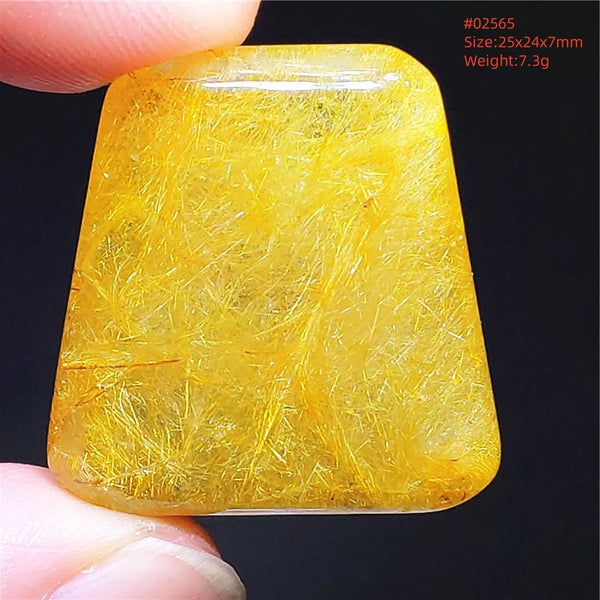 Gold Rutilated Quartz Pendant-ToShay.org