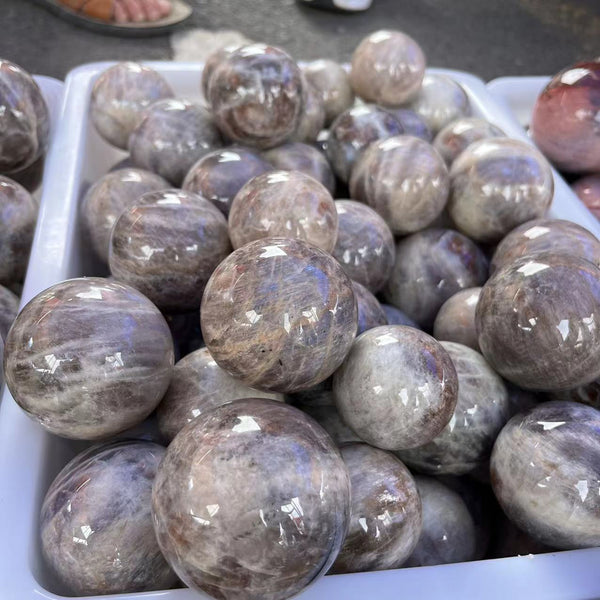 Blue Moonstone Quartz Ball-ToShay.org