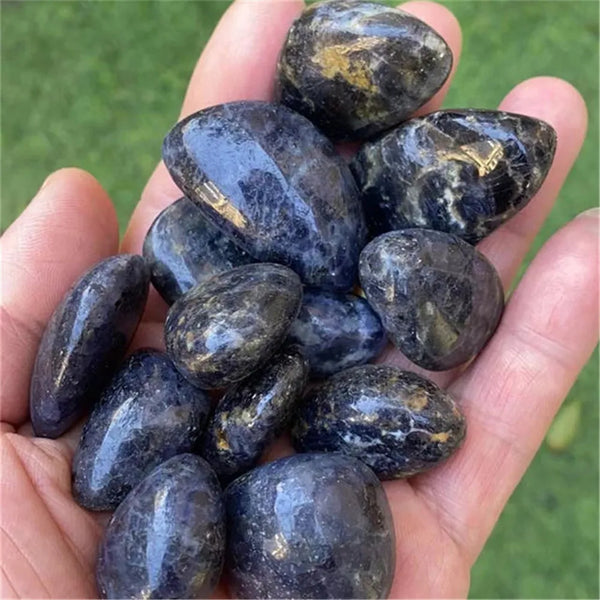 Blue Cordierite Tumbled Stones-ToShay.org