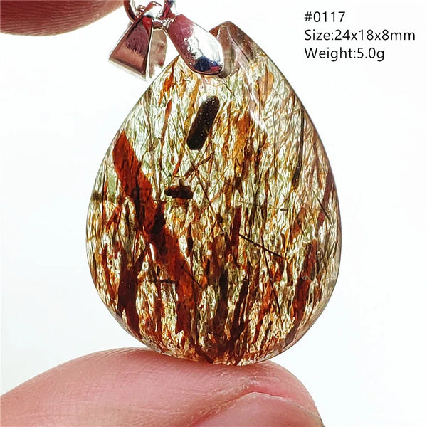 Green Black Rutilated Quartz-ToShay.org