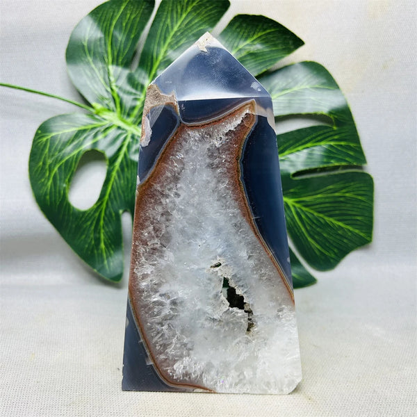 Blue Agate Geode Tower-ToShay.org