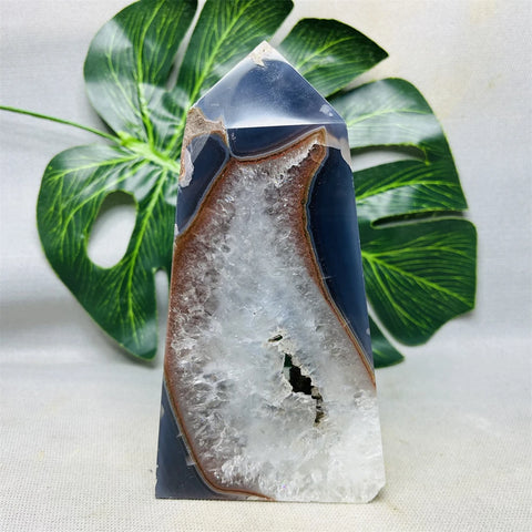 Blue Agate Geode Tower-ToShay.org