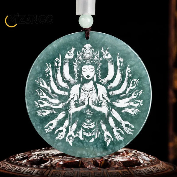 Blue Jadeite Pendant-ToShay.org