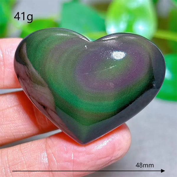 Rainbow Obsidian Heart-ToShay.org