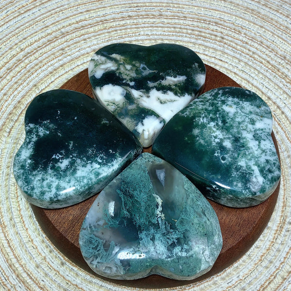 Green Moss Agate Heart-ToShay.org