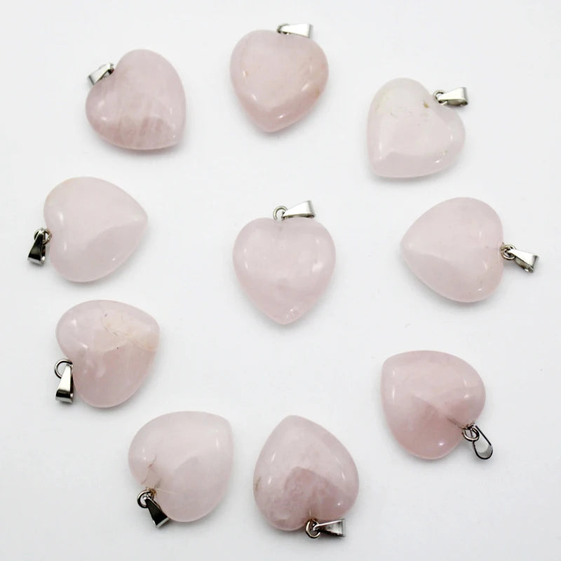 Mixed Quartz Agate Hearts-ToShay.org