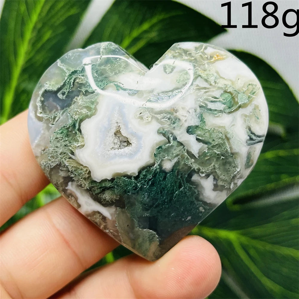 Green Moss Agate Hearts-ToShay.org