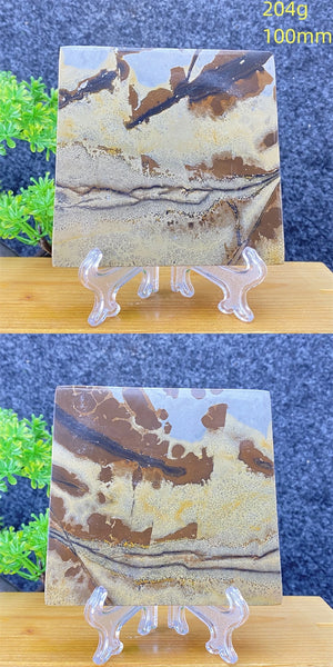 Blue Landscape Painting Slices-ToShay.org