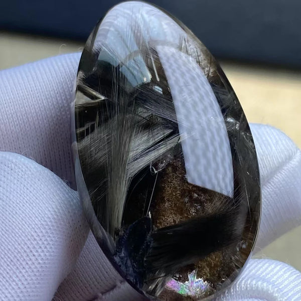 Black Rutilated Quartz Pendant-ToShay.org